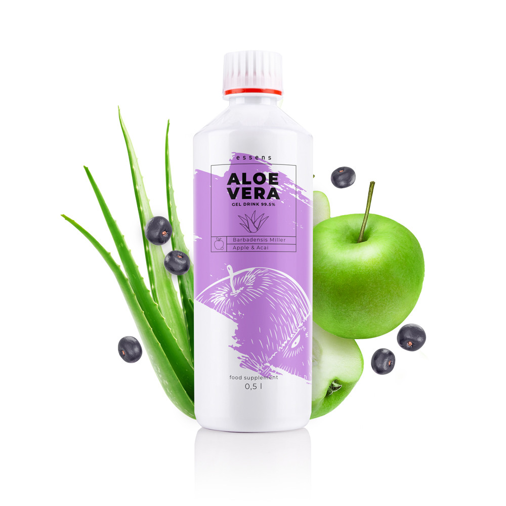 Гель-напій Aloe Vera 99,5%- яблуко + асаї — харчова добавка
