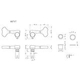 Кілки для бас-гітари GOTOH GB707 L CK, фото 4