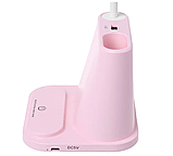 Лампа світлодіодна usb з тримачем для телефону Multifunctional desk lamp 1200mah Рожева, фото 2