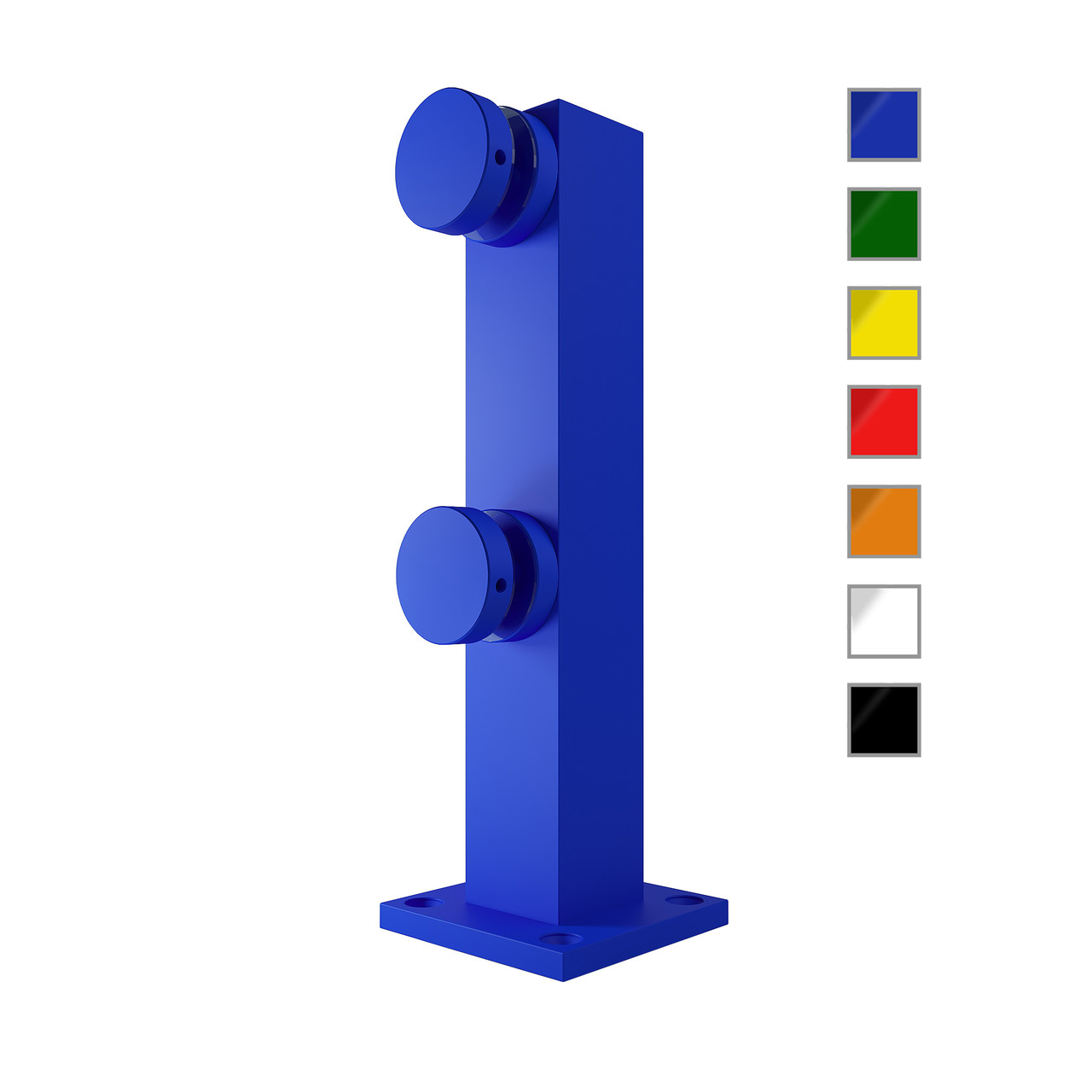 ODF-02-58-20-H250 Стійка для скляних огорож на конекторах Н250, кольорова, фото 1