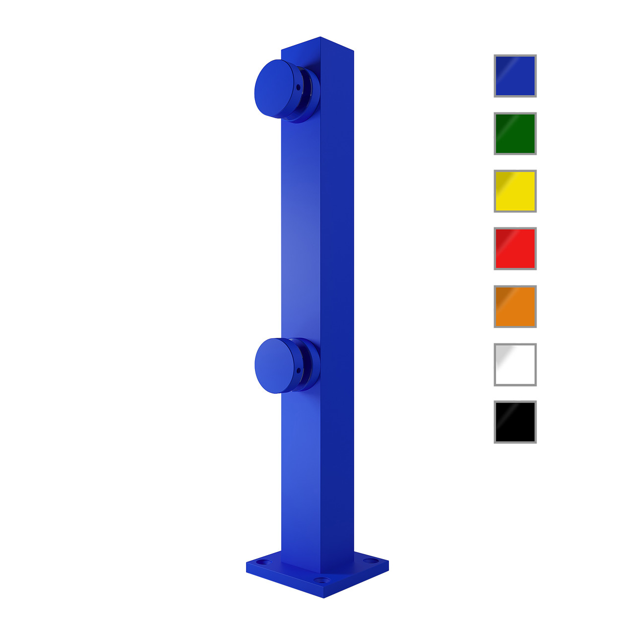 ODF-02-50-20-H400 Стійки для скляних огорож на конекторах Н400, кольорова, фото 1