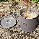 Туристичний титановий кухоль Boundless Voyage 450 мл. Туристичний посуд із титану., фото 6