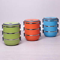 Ланч-бокс потрійний Kamille 2100мол KM-2107