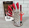 Набір кухонних ножів на підставці, що крутиться, Edenberg EB-913 (9 предметів), фото 2