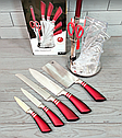 Набір кухонних ножів на підставці, що крутиться, Edenberg EB-913 (9 предметів), фото 4