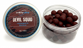 Бойли варені CrazyCarp насадочні Devil Squid (диявольський кальмар) - 15 мм