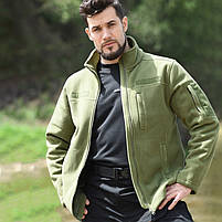 Чоловіча флісова кофта Han-Wild HW012 Green 3XL тактична толстовка шт., фото 6