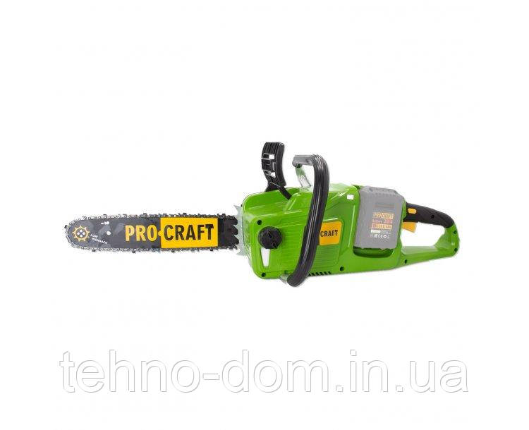 Акумуляторна ланцюгова пилка Procraft PCA40/2 (2 акб 4Аг + ЗП 20/2) - фото 2 - id-p76919816