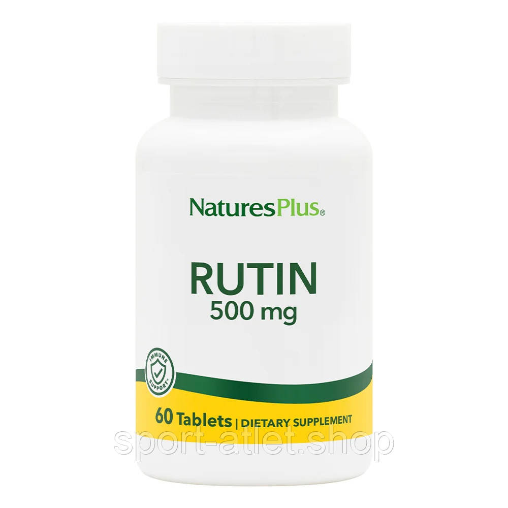 Вітаміни та мінерали Natures Plus Rutin 500 mg, 60 таблеток