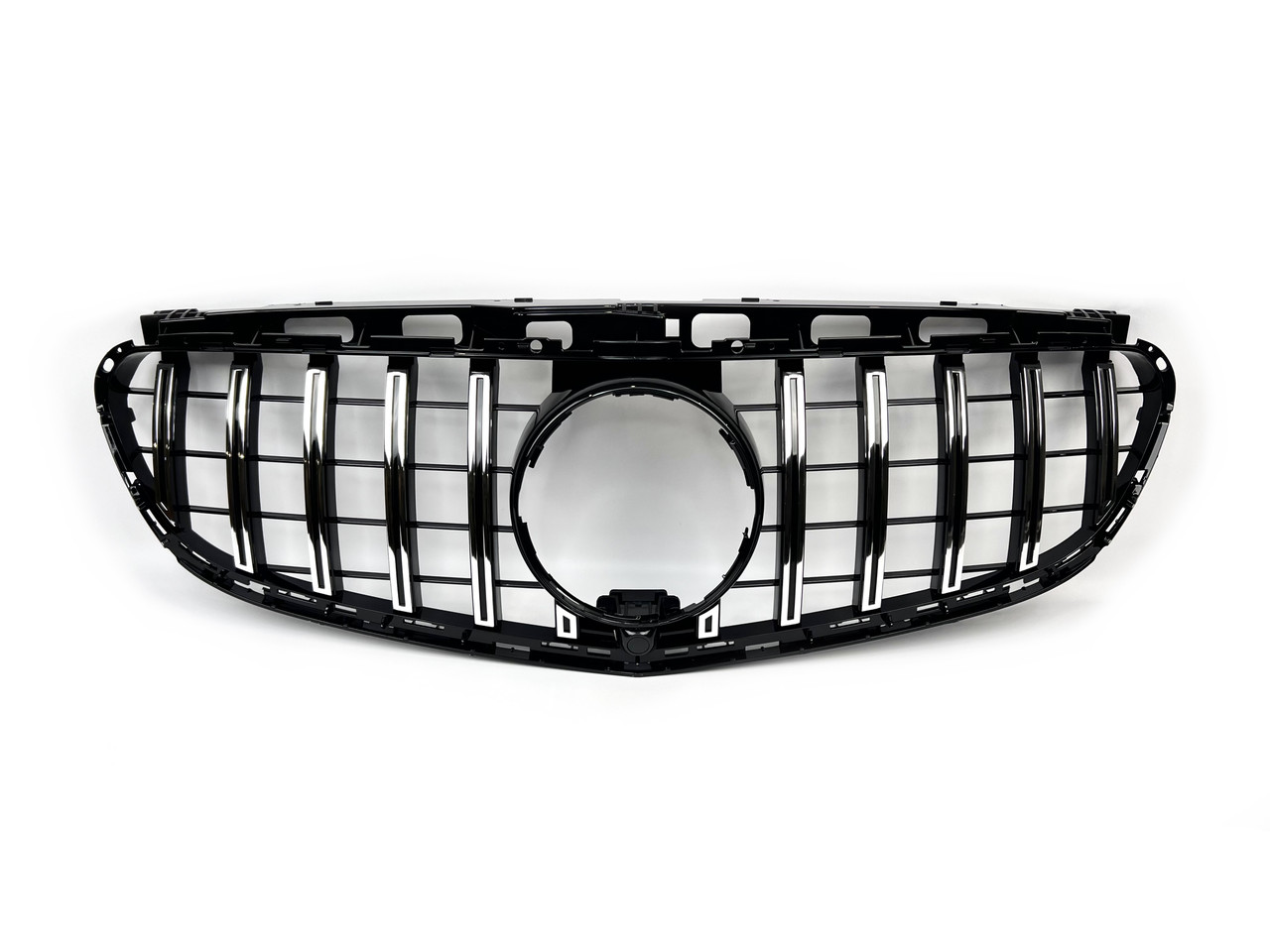 Решітка радіатора GT Panamericana чорна з хромомом Mercedes E-Class W212 2013-2016, фото 1