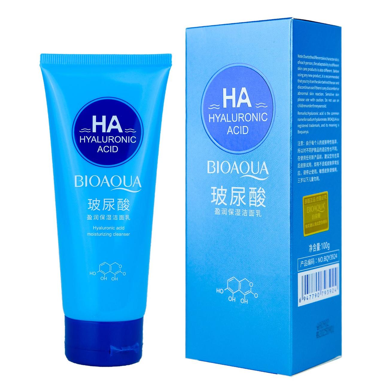 Пінка для вмивання BIOAQUA Water Get Hyaluronic Acid гіалуронової кислотою 100 г