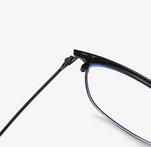 Окуляри для роботи за комп'ютером Еліт у чорній оправі з чохлом, фото 3