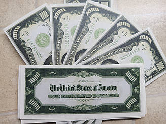 Сувенірні гроші "1000 доларів"