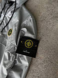 Вітровка чоловіча Stone Island куртка осінь-весна демісезонна водовідштовхувальна сіра. Живе фото, фото 3