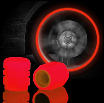 Флуоресцентні ковпачки на ніпель 4 шт./1уп ковпачки, що світяться, Червоний (KG-6472)