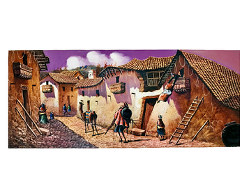 Картина "Горний масив" масляними фарбами, 50*119,5 см, Перу (Kov029)