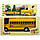Машинка School Bus жовта іграшка інерційна, двері відчиняються Kinsfun, у коробці 14-7-5 см, фото 3