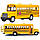 Машинка School Bus жовта іграшка інерційна, двері відчиняються Kinsfun, у коробці 14-7-5 см, фото 4