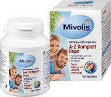 ВІТАМІННИЙ КОМПЛЕКС MIVOLIS DM A-Z 100 ШТ