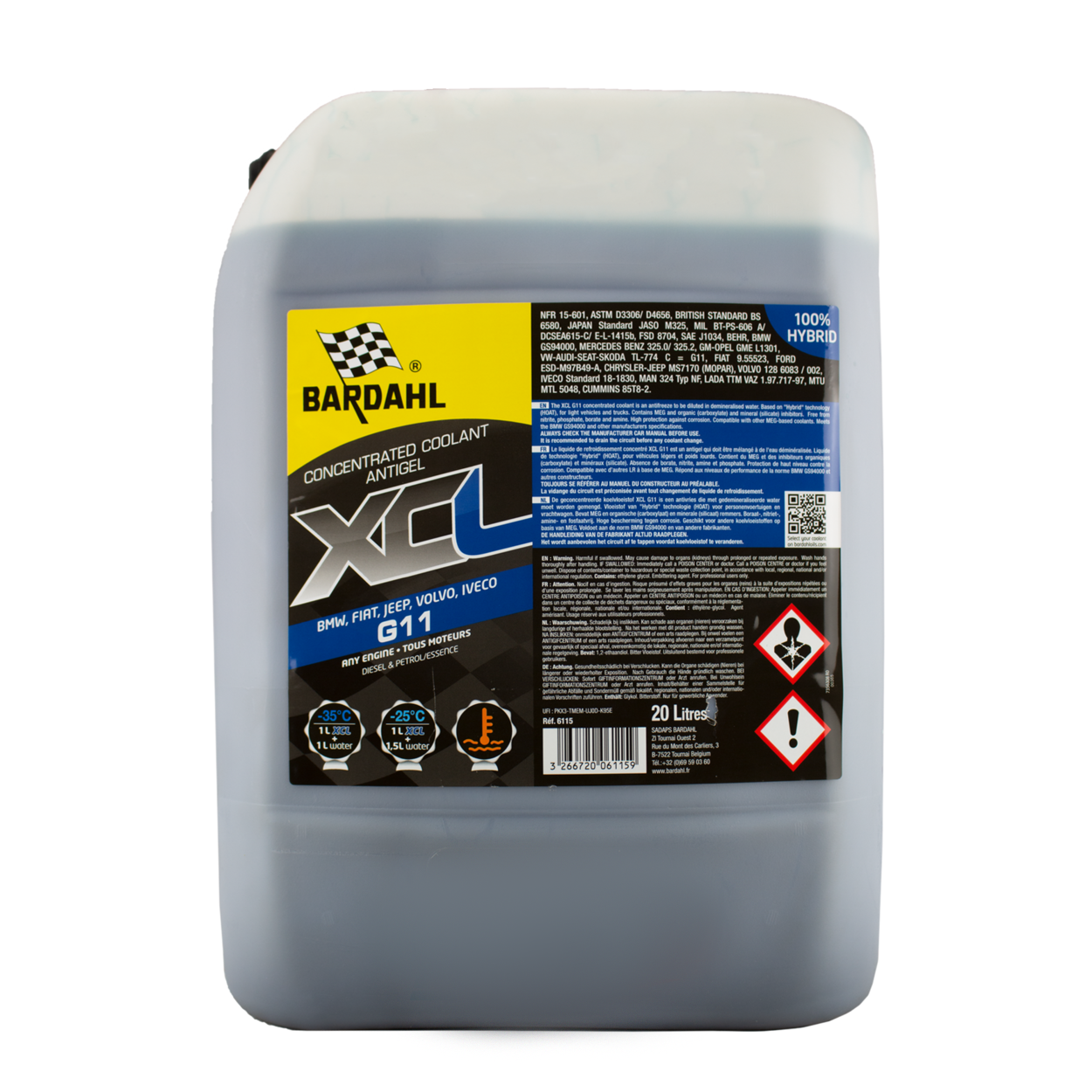 Концентрат антифризу BARDAHL LCR ANTIGEL CONCENTRE 20л. (G11)