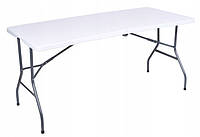 Садовий стіл розкладний HTF153 152х72х74 см Світло-сірий