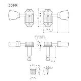 Кілки для електрогітари GOTOH SD90-SL GG, фото 4