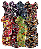 Жіноче плаття з кишенями гуртом, трикотажні плаття з коротким рукавом жіночі Україна р. 52 56 60