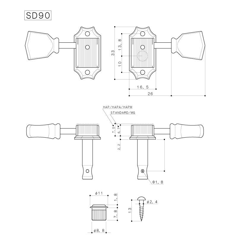 Колки для электрогитары GOTOH SD90-SL N - фото 4 - id-p265521532