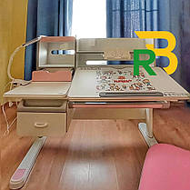 Дитяча стіл-парта для уроків і навчання в дитячу кімнату для дівчинки | Evo-kids Florida, фото 2