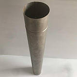 Труба для димоходу одностінна (Моно) харчова сталь Ø 110 мм нержавійка 0.1 мм L-1м, для приватного будинку, фото 6