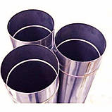 Труба для димоходу одностінна (Моно) харчова сталь Ø 110 мм нержавійка 0.1 мм L-1м, для приватного будинку, фото 2