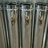 Труба для димоходу одностінна (Моно) харчова сталь Ø 110 мм нержавійка 0.1 мм L-1м, для приватного будинку, фото 10