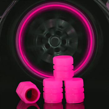 Флуоресцентні ковпачки на ніпель 4 шт./1уп Світні ковпачки Рожевий (KG-6474)