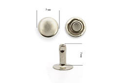 Хольнітени для шкіри і тканини 7*7мм Нікель