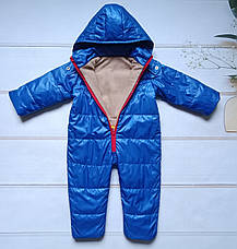 Дитячий демісезонний комбінезон 80-86 86-92  92-98 98-104 весна осінь комбінезон від 1 року, фото 4