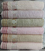Бамбуковые полотенца банные, Pupilla Dante, упаковка 6 штук, Турция