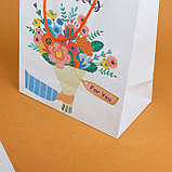 Пакети з Днем народження 150*90*240 пакет подарунковий з ручками шнурками, фото 5