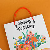 Пакети з Днем народження 150*90*240 пакет подарунковий з ручками шнурками, фото 9