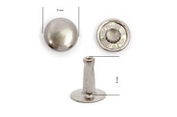 Хольнітени для шкіри і тканини 9*9мм Нікель