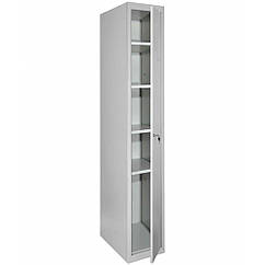 Металева господарська шафа 1800х300х500 мм, шафа господарська ШГМГ 5/30/1, шафа для господарських потреб