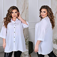 Повсякденна блуза-туніка із софта Фабрика моди Розміри: 52-54, 56-58, 60-62, 64-66