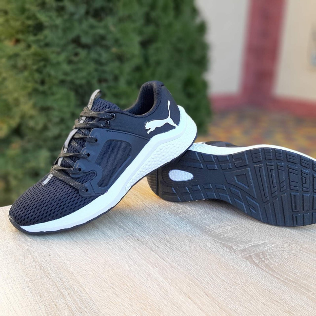 Puma Hybrid Racer Кроссовки мужские весна лето черно-белые Пума Гибрид ...