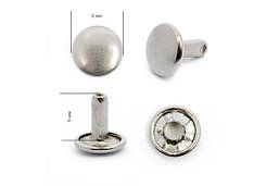 Хольнитены двосторонні для шкіри і тканини 9мм Нікель