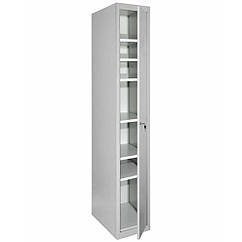 Металева господарська шафа 1800х300х500 мм, шафа господарська ШГМГ 7/30/1, шафа для господарських потреб