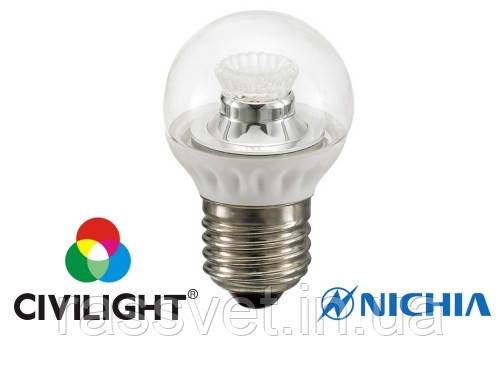 Світлодіодна лампа G45 WP25V4 ceramic clear (4224)