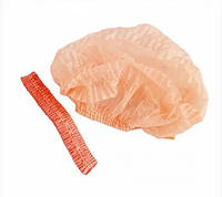 Шапочка одноразова - 100 шт/уп., помаранчева