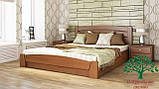 Ліжко двоспальне з підйомним механізмом "Селена Аури" з бука щита 180*200, Естелла (Україна), фото 7