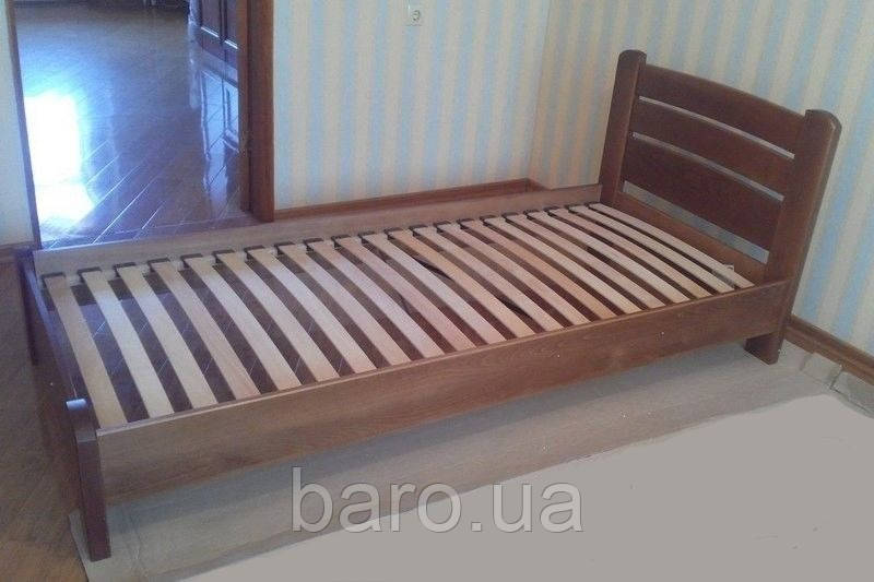 Ліжко односпальне "Венеція Люкс" з масиву бука 90*200, Естелла (Україна)