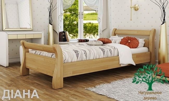 Ліжко полуторне "Діана" з масиву бука 120*200, Естелла (Україна)