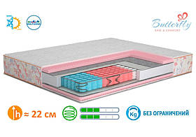 Матрац ортопедичний Camelia/Камелія двосторонній, Butterfly (Matroluxe) 80x190